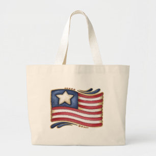 Bolso De Tela Gigante Bandera estadounidense