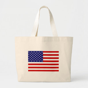 Bolso De Tela Gigante Bandera estadounidense bagjtcn