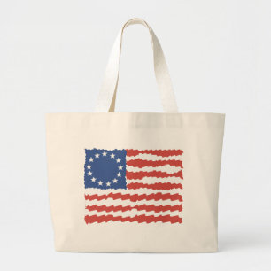 Bolso De Tela Gigante Bandera estadounidense de boceto de la cadera de E