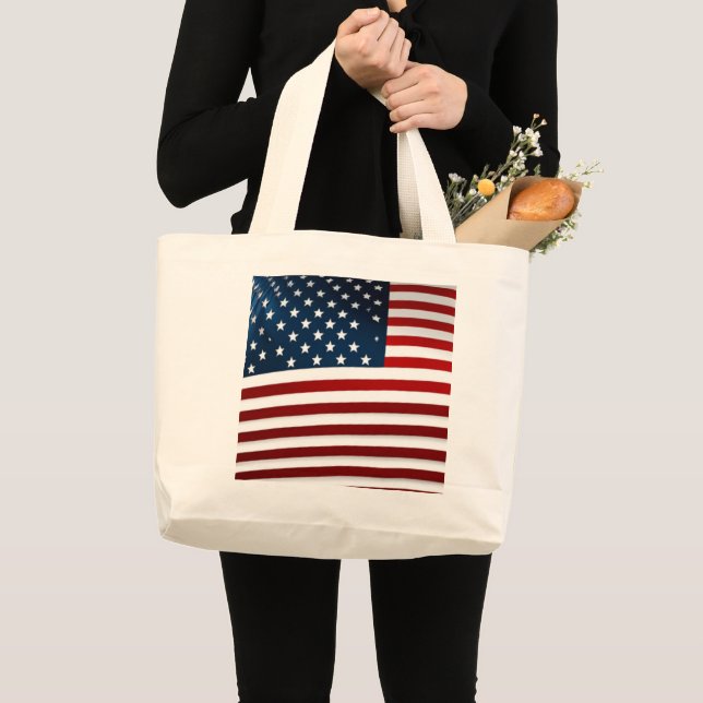 Bolso De Tela Gigante Bandera estadounidense del Tote Jumbo (Anverso (producto))