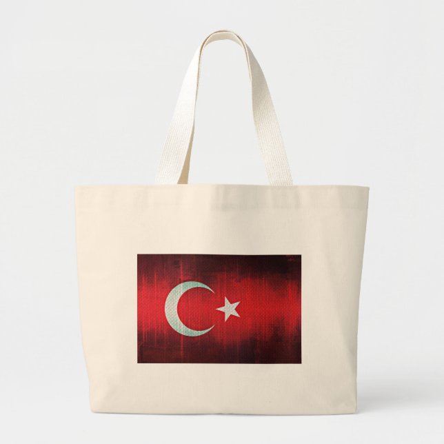 Bolso De Tela Gigante Bandera estilizada de Turquía (Frente)
