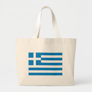 Bolso De Tela Gigante Bandera griega