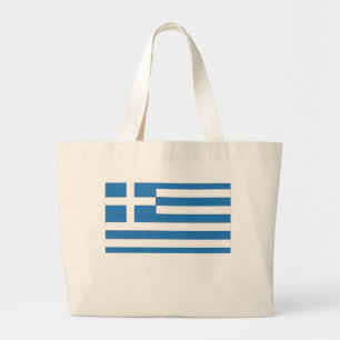 Bolso De Tela Gigante Bandera griega, bandera de Grecia