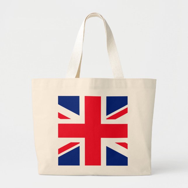 Bolso De Tela Gigante Bandera Jack Union del Reino Unido (Frente)