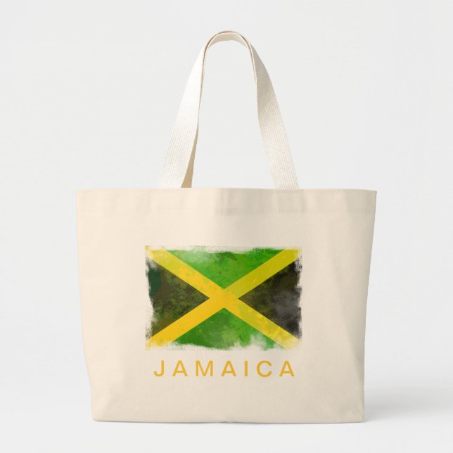 Bolso De Tela Gigante bandera jamaica - raíces de reggae (Frente)