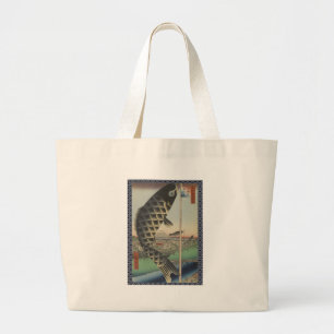 Bolso De Tela Gigante Bandera japonesa del Festival de Pescado Koi Hiros
