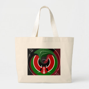 Bolso De Tela Gigante Bandera keniana fluida: Un diseño moderno
