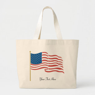 Bolso De Tela Gigante Bandera onduladora de Estados Unidos