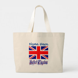 Bolso De Tela Gigante Bandera personalizada del Reino Unido Patrimonio 