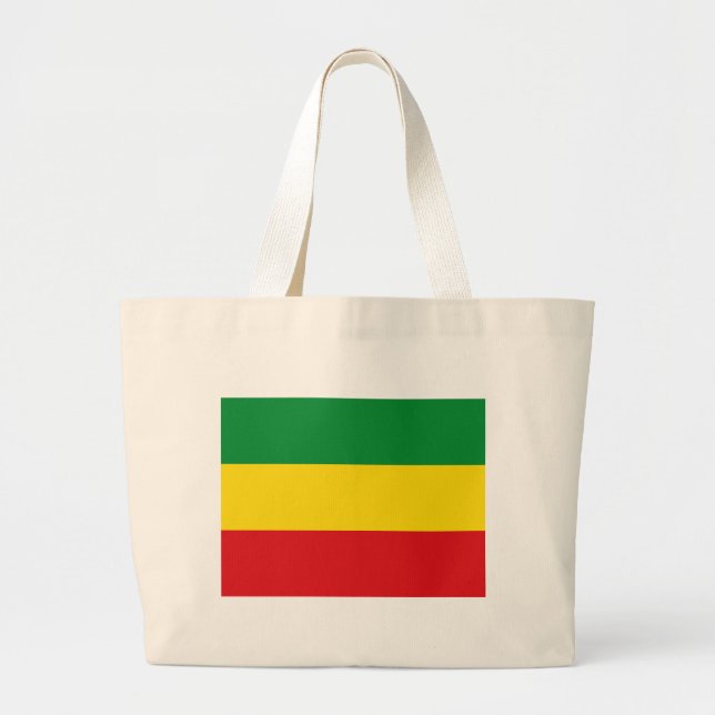 Bolso De Tela Gigante Bandera rastafariana rasta etíope (Frente)