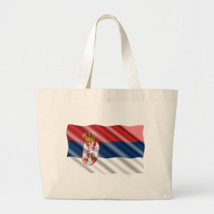 Bolso De Tela Gigante Bandera serbia