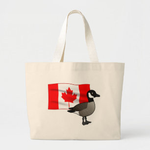 Bolso De Tela Gigante Bandera y ganso de Canadá