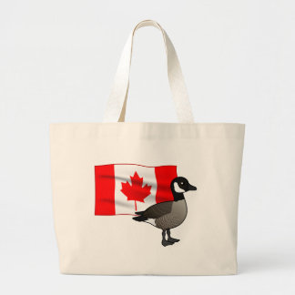 Bolso De Tela Gigante Bandera y ganso de Canadá