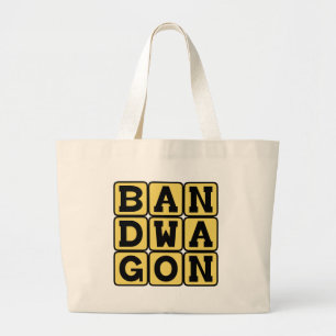 Bolso De Tela Gigante Bandwagon, actividad de moda
