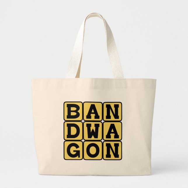 Bolso De Tela Gigante Bandwagon, actividad de moda (Frente)