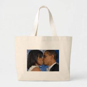 Bolso De Tela Gigante Barack y Michelle Obama