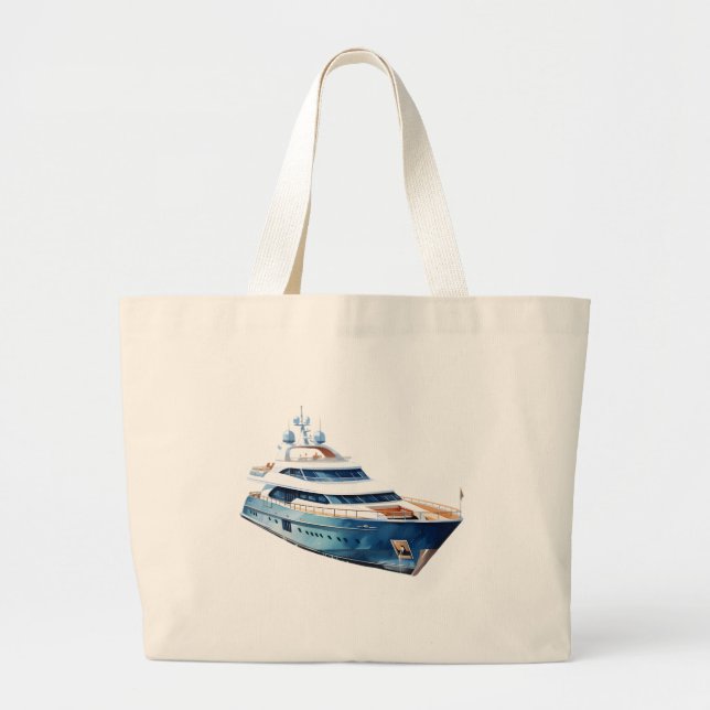 Bolso De Tela Gigante barco (Frente)