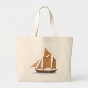 Bolso De Tela Gigante Barco
