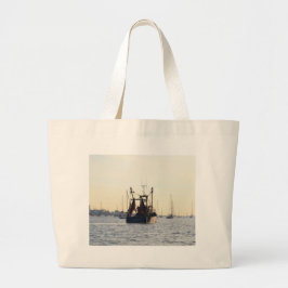 Bolso De Tela Gigante Barco Pesquero Paz Y Abundancia Al Amanecer