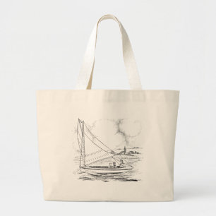 Bolso De Tela Gigante Barcos de vela