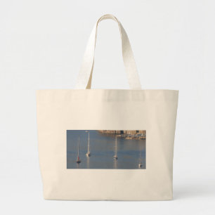 Bolso De Tela Gigante Barcos en reposo en Sorrento Italia