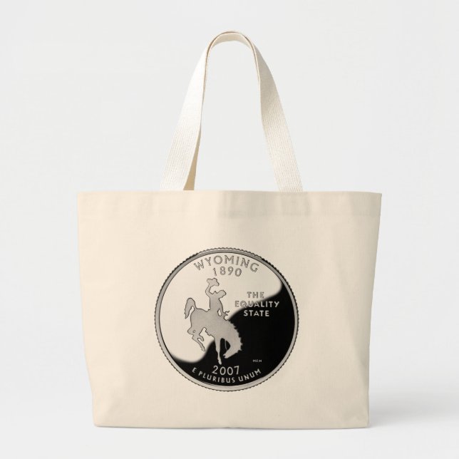 Bolso De Tela Gigante Barrio Estatal de Faux Wyoming (Frente)