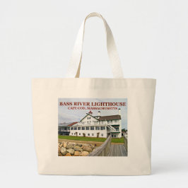 Bolso De Tela Gigante Bass River Lighthouse Massachusetts Jumbo Tote Bag