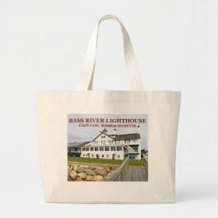 Bolso De Tela Gigante Bass River Lighthouse Massachusetts Jumbo Tote Bag