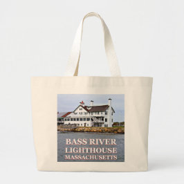 Bolso De Tela Gigante Bass River Lighthouse Massachusetts Jumbo Tote Bag