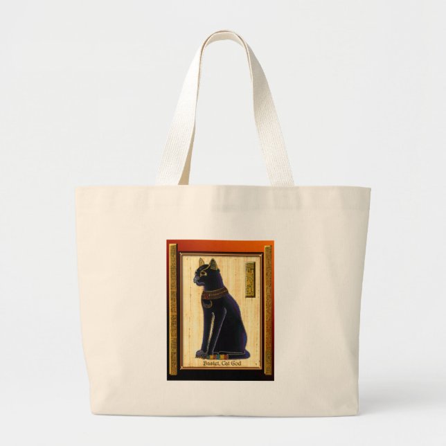 Bolso De Tela Gigante BASTET ~ Gato Dios (Frente)