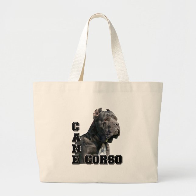Bolso De Tela Gigante Bastón Corso (Frente)