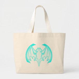 Bolso De Tela Gigante Bat Cyan Inv El MUSEO Regalos Zazzle