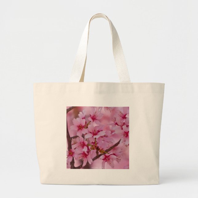 Bolso De Tela Gigante Bathin in Pink Japanese Cherry Blossoms (Frente)