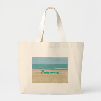 Bolso De Tela Gigante Beach Sand Ocean Scene Bridesmaid o Bride