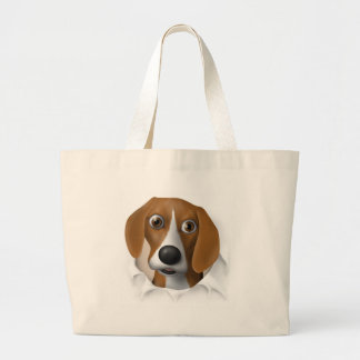 Bolso De Tela Gigante Beagle que revienta hacia fuera