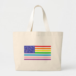 Bolso De Tela Gigante Beautiful USA FLag