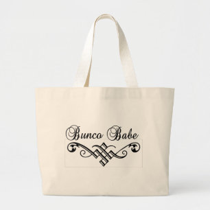 Bolso De Tela Gigante bebé del bunco con las letras negras