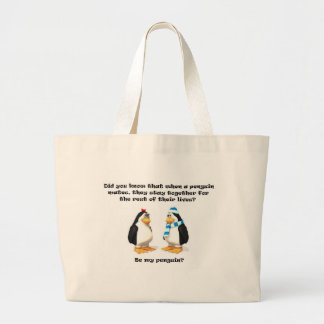 Bolso De Tela Gigante bebé del pingüino