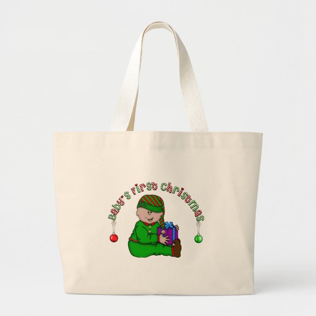 Bolso De Tela Gigante Bebé Elf - Camisetas y regalos latinos (Frente)