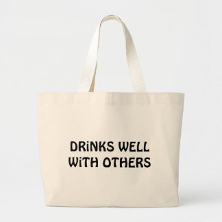 Bolso De Tela Gigante Bebidas bien con otras