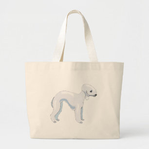 Bolso De Tela Gigante Bedlington Terrier
