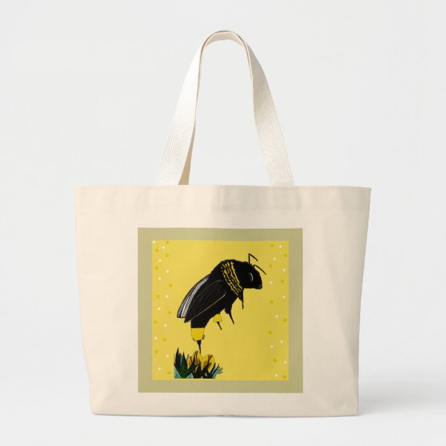 Bolso De Tela Gigante Bee Bag (Frente)