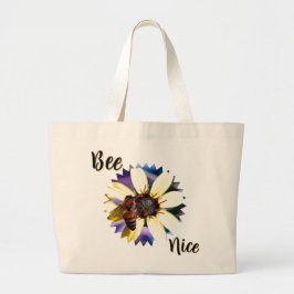 Bolso De Tela Gigante Bee Nice Large Tote Bag