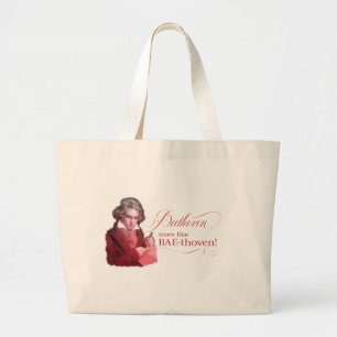 Bolso De Tela Gigante Beethoven BAEthoven Composer clásico Pun