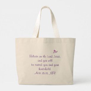 Bolso De Tela Gigante Believe Tote Bag