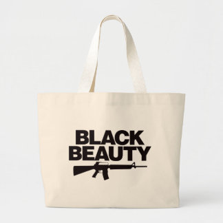 Bolso De Tela Gigante Belleza negra AR - negro