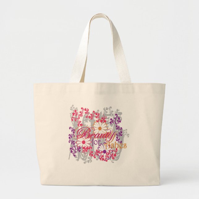 Bolso De Tela Gigante Belleza para las cenizas (Frente)