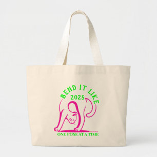 Bolso De Tela Gigante Bend It Like 2025: Diversión del gato del yoga