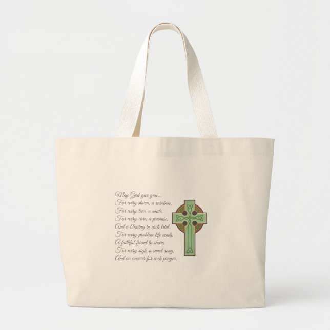 Bolso De Tela Gigante Bendición irlandesa II (Frente)