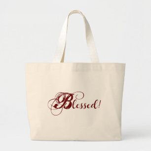 Bolso De Tela Gigante ¡Bendito! Tote Jumbo (rojo)